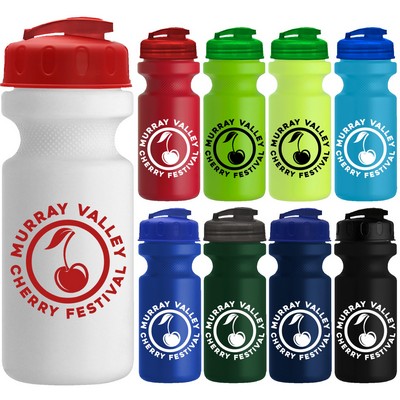 22 Oz. Eco-Cycle Bottle w/Usa Flip Lid