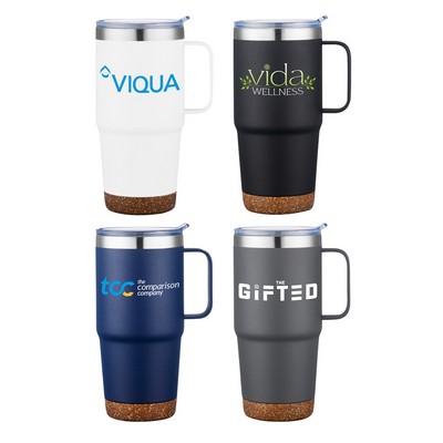 24 oz Cork Bottom Travel Mug