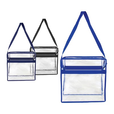 Clear Crossbody Stadium Messenger Tote