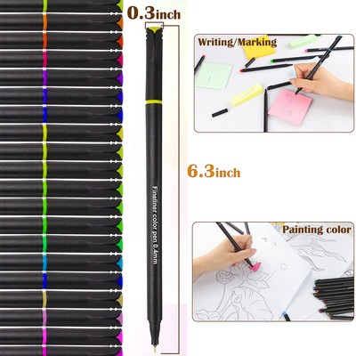 Fine Point Marker Drawing Pen Porous Fineliner Pen