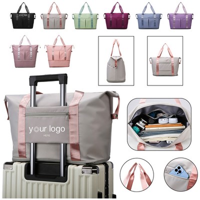 Expandable Tote Crossbody Duffel Bag