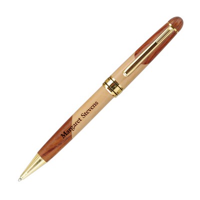 Rosewood & Maple Executive - Ball Point Pen,