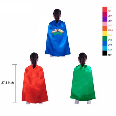 Full Color Logo Kid's Cape 27.5''W x 27.5''H