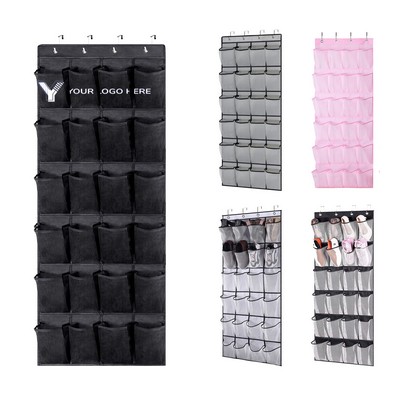 24-Pocket Door-Hanging Shoe Organizer