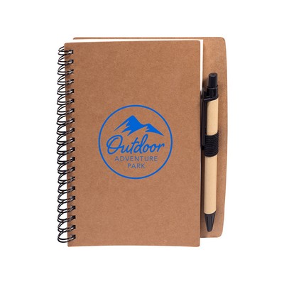 Stone Paper Spiral Notebook with Pen Combo