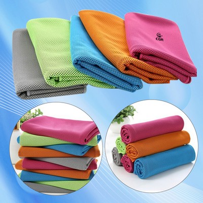 Sporty Microfiber Towel for Instant Cooling