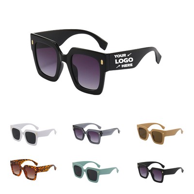 Large Square Frame Sunglasses