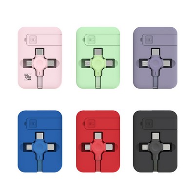 3-in-1 Aluminum Stretchable USB Charger and Phone Stand