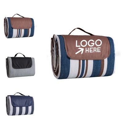 Large Barrel Fleece Picnic Blanket