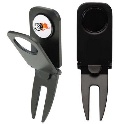 Divot Tool Ball Marker Golf Cigar Holder