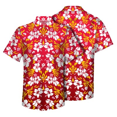 Men's Custom Sublimated Hawaiian Shirt With Pocket