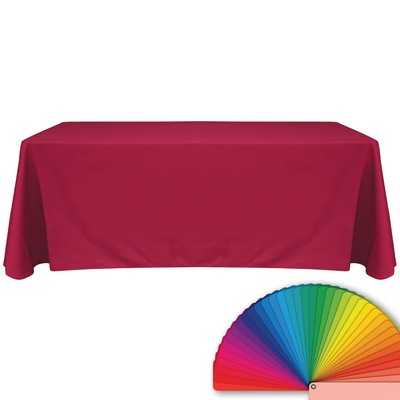 6' Blank Solid Color Polyester Table Throw