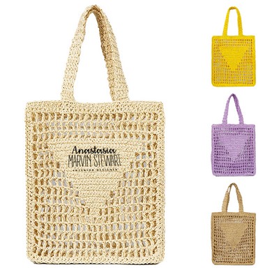 Shopping Knitting Tote Bag