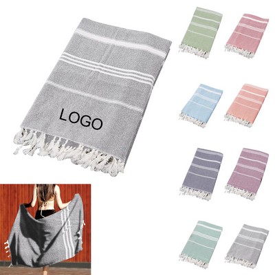 Turkish Beach Towel With Tassel