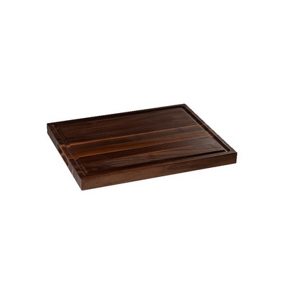 Walnut butcher block with juice groove intended handles 19x15x1-1/2