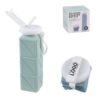 Collapsible BPA Free Silicone Water Bottle