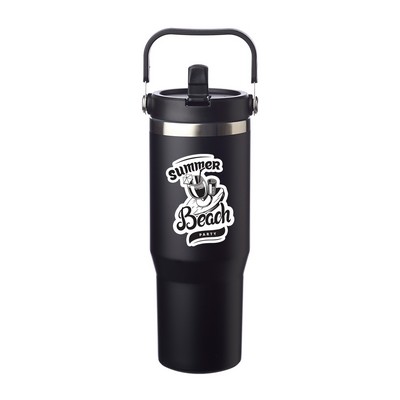 30 oz Travel Trekker Travel Mug with Handle (2 Color Imprint)