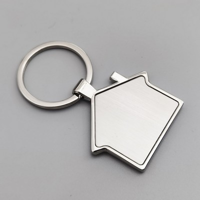 Personalized House Shaped Keychain