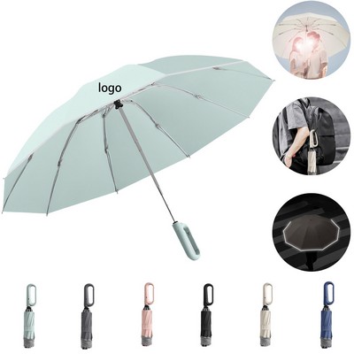 Umbrella With Buckle Hook Handle