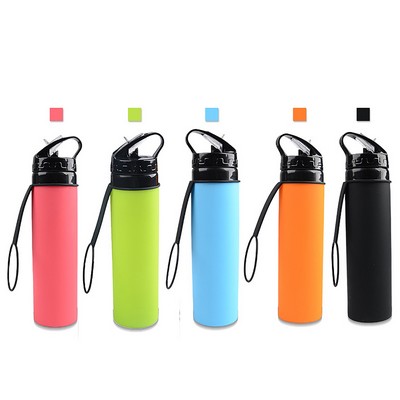 20Oz Collapsible Silicone Water Bottle