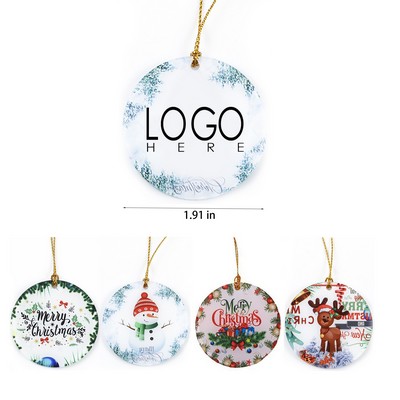 Acrylic Decorative Christmas Tree Pendant