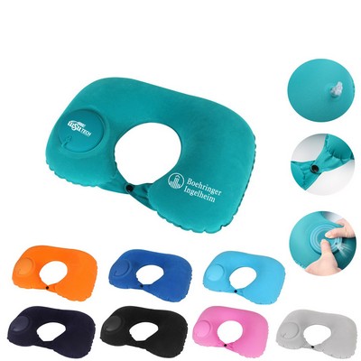 U-Shape Inflatable Neck Pillow for Travel