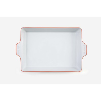 Made In 9 X 13 Rectangular Baking Dish, Porcelain - Red