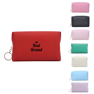 Portable Waterproof Pu Cosmetic Bag