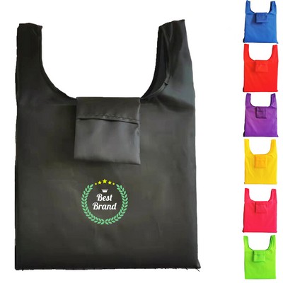 Polyester Shopping Tote Bags With Pouch