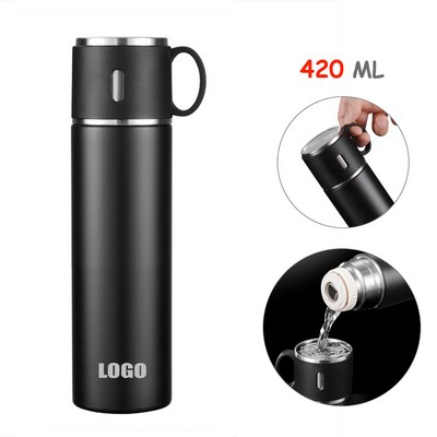 420 ml Water Bottle With Self Cup Lid