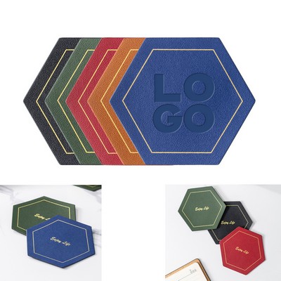 Hexagon PU Coaster