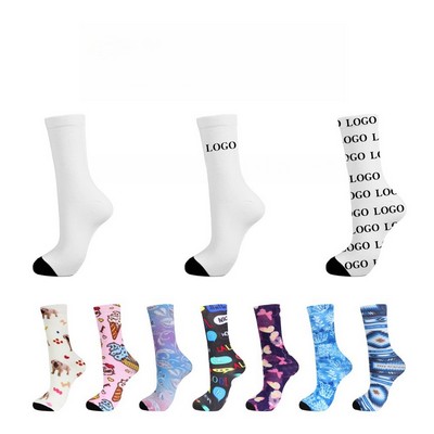 Custom Dye Sublimation Dress Socks