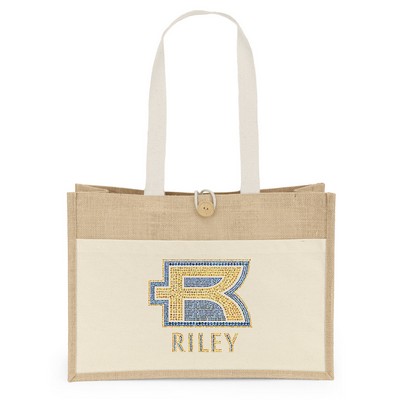 Riley™ - Jute Tote - Sparkle