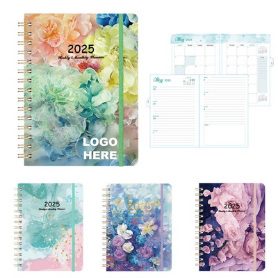 2025 Weekly And Monthly Spiral Planner