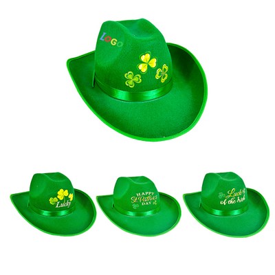 St. Patrick'S Day Green Cowboy Hat