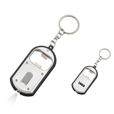 3-in-1 Multi-Functional Bottle Opener Keychain with Flashlight