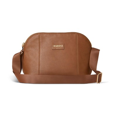 Igloo® Luxe Crossbody Cooler Bag Cognac