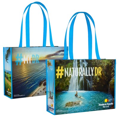 Full-Color Laminated Non-Woven Custom Promotional Tote Bag (15"x11.5"x5")