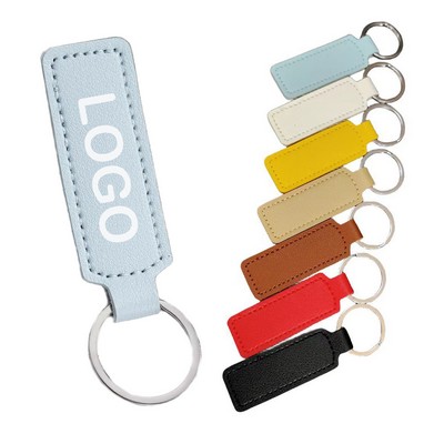 Colorful Leather Key Fob