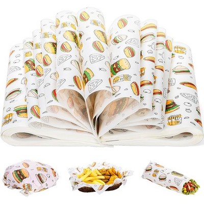 15" x 11" Greaseproof Paper Food Sheets