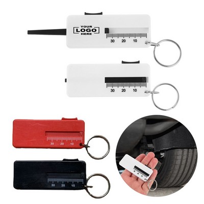 Tire Tread Depth Gauge Keychain