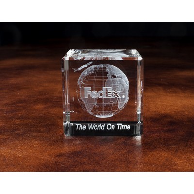 Standard Crystal Cube Award (3 1/8"x3 1/8"x3 1/8")