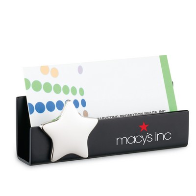 Steel Business Card Holder with Star Shape Magnet