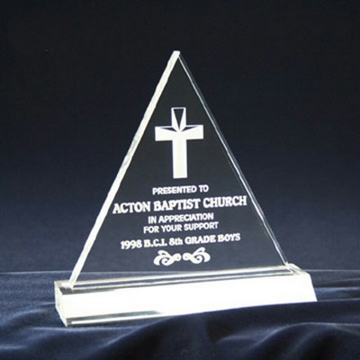 Triangle Award w/Base (6"x6")