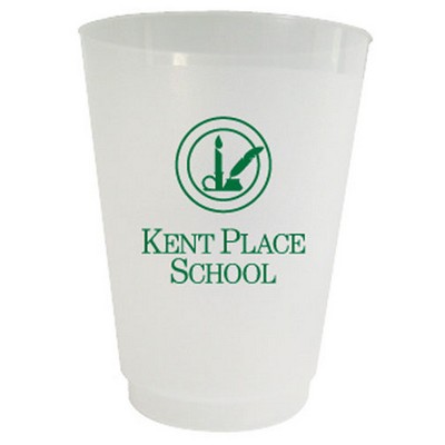 12 Oz. Frost Flex Plastic Cup (Offset Printing)