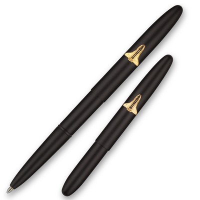 Bullet Space Pen w/Matte Black Finish & Shuttle Emblem