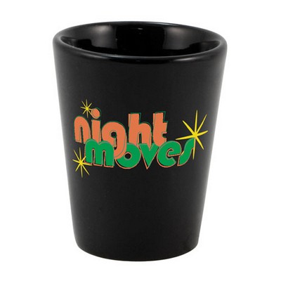 1.5 Oz. Black Glass Shot Glass