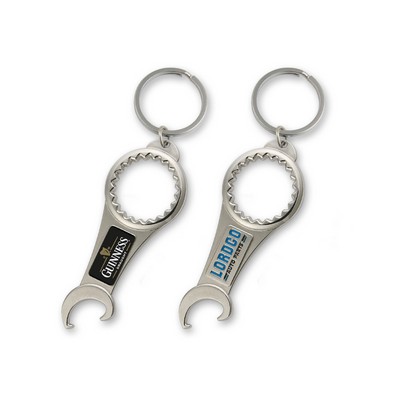 2-in-1 Bottle Opener Key Chain