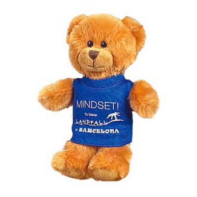 7" Sheridan Tan Bear Stuffed Animal w/T-Shirt (7")