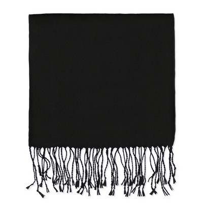 Black Bamboo Muffler Scarf